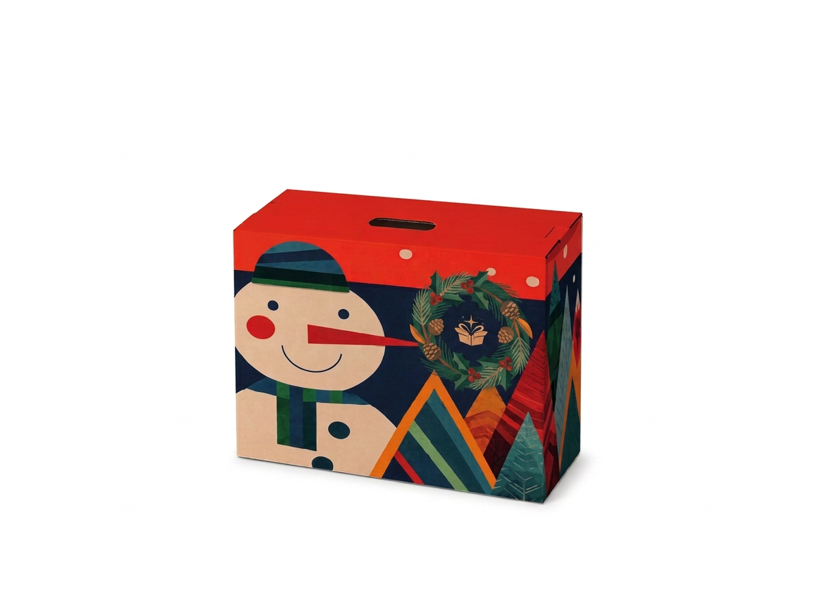 Cesta de Natal Boneco de Neve